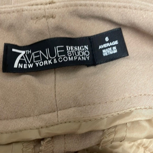 Woman’s New York and Company Khaki Dress Pant, Size 6 - Picture 2 of 2